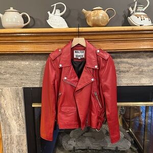Walter Baker Bold Red Leather Jacket
